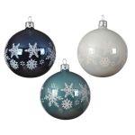 Glob - Enamel - Shiny Winter White Snowflake - mai multe culori | Kaemingk