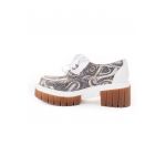 Pantofi casual din piele cu toc masiv Ginevra
