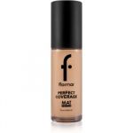 flormar Perfect Coverage Mat Touch Foundation machiaj cu efect matifiant pentru piele mixta spre grasa