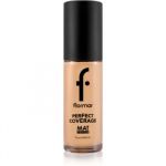 flormar Perfect Coverage Mat Touch Foundation machiaj cu efect matifiant pentru piele mixta spre grasa