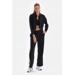 Bluza din amestec de modal cu guler ascutit