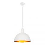 Lustră albă/aurie cu abajur din metal ø 30 cm Sivani – Opviq lights