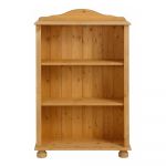 Bibliotecă joasă din lemn de pin Støraa Ella, maro deschis