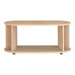 Măsuță de cafea în culoare naturală cu aspect de lemn de stejar 50x110 cm Nora – TemaHome