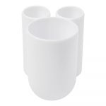 Suport pentru periuța de dinți alb din plastic Touch – Umbra