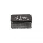Cutie metalică pentru cosmetice LABEL51, negru