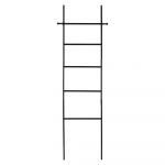 Scară din bambus pentru prosoape Wenko Suri, negru