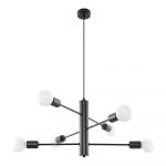 Lustră Nice Lamps Donato 6, negru