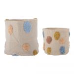 Coșuri de jucării pentru copii 2 buc. din material textil Clennie – Bloomingville Mini