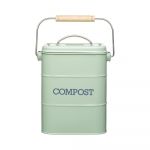 Recipient pentru deșeuri compostabile Kitchen Craft Living Nostalgia, 3 l, verde