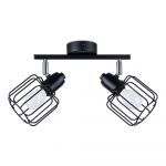 Plafonieră neagră ø 10 cm Salom – Nice Lamps