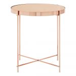 Măsuță auxiliară rotundă cu blat din sticlă ø 43 cm Allure – Premier Housewares