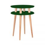 Măsuță auxiliară Ragaba Ufo, ⌀ 45 cm, verde închis