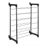 Suport de vin din metal gri pentru 30 de sticle Chianti - Metaltex