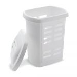 Coș de rufe Addis Linen Hamper White, 60 l, alb