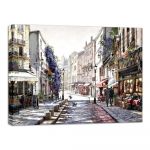 Tablou Styler Canvas Watercolor Paris Mood, 85 x 113 cm