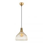 Lustră aurie cu abajur din metal ø 25 cm Cafu – Opviq lights