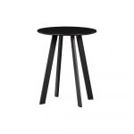 Măsuță auxiliară de grădină WOOOD Fer, ø 40 cm, negru