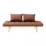 Canapea portocalie/maro 200 cm Pace - Karup Design