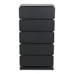 Comodă neagră din metal 37x72,5 cm Joey – Spinder Design