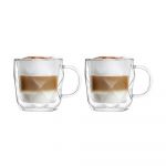 Set de 2 căni de perete dublu Vialli Design Geo, 330 ml