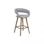 Scaune de bar gri 2 buc. 88,5 cm Gill – Actona