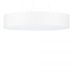 Lustră albă cu abajur textil ø 70 cm Herra – Nice Lamps