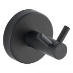 Cârlig negru mat de montat pe perete din oțel inoxidabil Bosio – Wenko