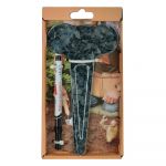 Set 6 etichete pentru plante și marker negru Esschert Design Smooth