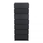 Comodă neagră din metal 37x98,5 cm Joey – Spinder Design