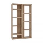 Bibliotecă cu aspect de lemn de stejar 72x124 cm Keota – Kalune Design