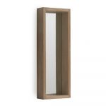 Oglindă cu ramă de perete din lemn paulownia Geese Pure, 62 x 22 cm
