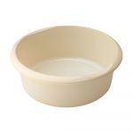 Lighean rotund din plastic Addis, ø 34 cm, crem