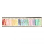 Lumânări pentru tort 50 buc. Rainbow Striped Mini – Meri Meri