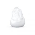 Ceainic din porțelan, zâmbet 58products, alb