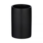 Suport din ceramică pentru periuțele de dinți Wenko Polaris, negru mat