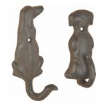 Set 2 cârlige din fontă în formă de câini Esschert Design