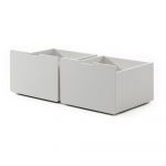 Sertare pentru sub pat de copii albe 2 buc. Pino – Vipack