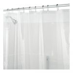 Perdea de duș transparentă iDesign PEVA, 200 x 180 cm
