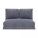 Canapea gri extensibilă 120 cm Taida – Balcab Home