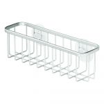 Coș metalic cu ventuze iDesign Gia, 6 x 20 cm
