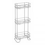 Organizator pentru baie cu 3 etaje iDesign Neo, argintiu