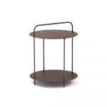 Masă auxiliară de grădină rotundă din metal ø 45 cm Plip – Ezeis