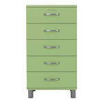 Comodă înaltă verde 60x111 cm Malibu - Tenzo