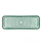 Platou verde din sticlă 14x38 cm Kusintha – Bitz