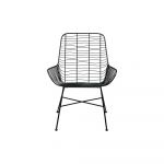 Scaun de dining negru din metal Svale – Villa Collection