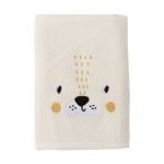 Prosop pentru copii din bumbac crem 50x75 cm King - Foutastic