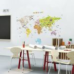 Autocolant de perete Ambiance World Map