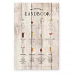 Semn din lemn 40x60 cm Cocktails Handbook – Really Nice Things