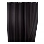 Perdea duș cu înveliș special anti cute Wenko, 180 x 200 cm, negru
